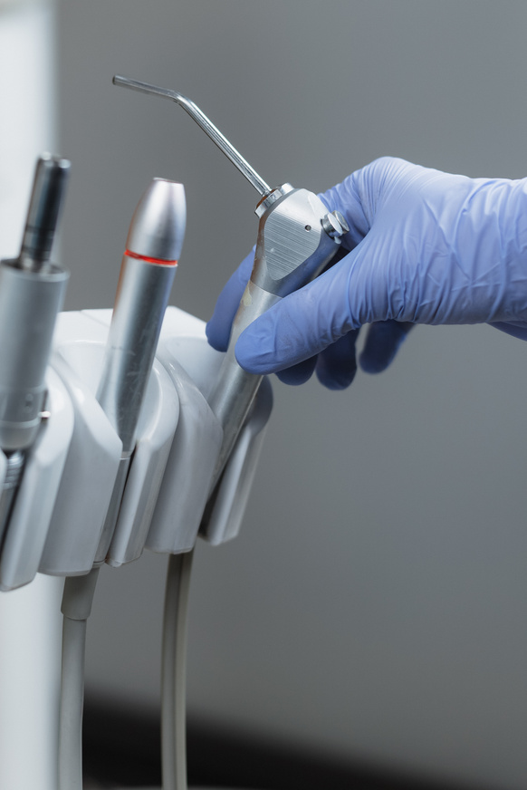 Dentist Preparing to Do a Dental Procedure